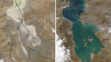 بروز تبعات خشک شدن دریاچه ارومیه | تشکیل 4 کانون ریزگرد و گردوغبار در حاشیه دریاچه